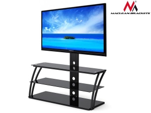 Maclean MC-672 TV table with glass holder for LCD 32-55 --40kg max VESA 600x400