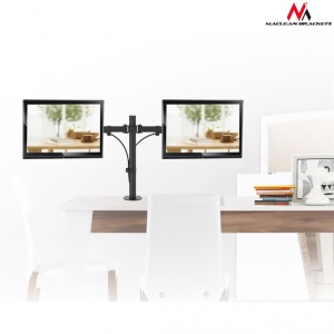 Maclean MC-754 Desk bracket 2 monitors 13-32-- 8kg vesa 75x75, 100x100