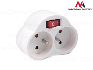 Maclean MCE31 Socket x2 with switch