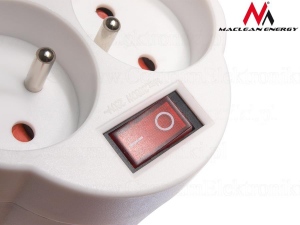Maclean MCE31 Socket x2 with switch