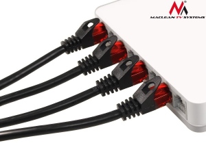Maclean MCTV-741 Patchcord UTP cat6 Cable plug-plug 20m black