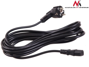 Maclean MCTV-801 Power cable 3 pin 5M plug EU