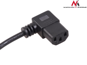 Maclean MCTV-802 Angled power cable 3 pin 1,5M plug EU