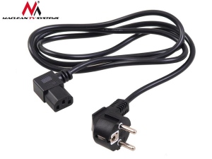 Maclean MCTV-803 Angled power cable 3 pin 3M plug EU