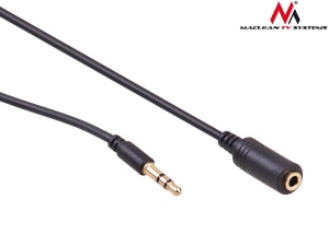 Maclean MCTV-818 Jack cable 3.5mm jack-plug 1m black