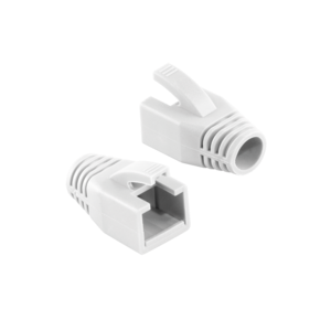 LOGILINK - Strain Relief Boot 8.0 mm for Cat.6 RJ45 plugs, white