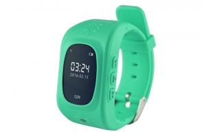 KIDS LOCATOR GPS -Tracking smartwatch, with alarm phone for safety of kids,green