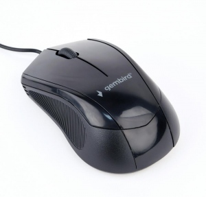 Mouse Cu Fir Gembird  MUS-3B-02, 1000 DPI, USB, Black