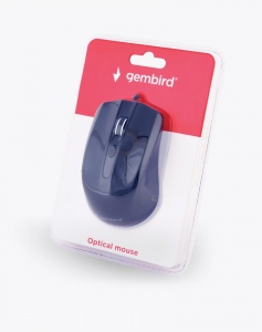 Mouse Cu Fir Gembird Optical, 1200 DPI, USB, Black