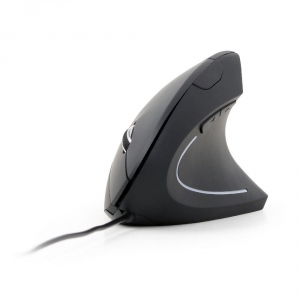 Mouse Cu Fir Gembird Ergonomic 6-button Optical MUS-ERGO-01, 3200 DPI, USB, Black