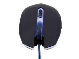 Mouse Cu Fir Gembird  2400 MUSG-001-B Optic Negru/Albastru