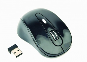 Mouse Wireless Gembird Optical MUSW-6B-01, 1600 DPI, nano USB, Black