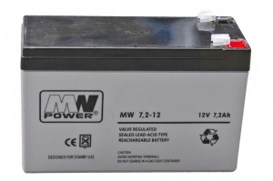 Acumulator UPS AGM MW Power 2 batteries bundle 12V/7.2Ah 6-years