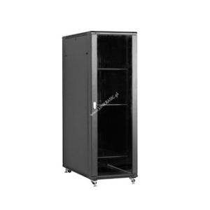 Linkbasic rack cabinet 19-- 47U 600x1000mm black (smoky-gray glass front door)