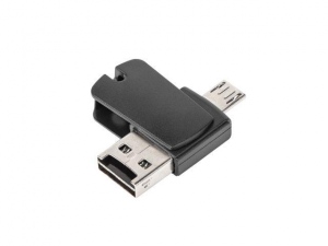 Natec OTG Card Reader WASP 2in1 Micro SD USB 2.0 Black