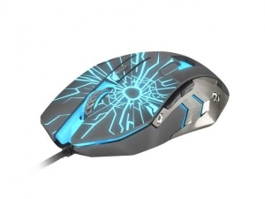 Mouse Cu Fir Natec Fury Gaming Optical GLADIATOR 3200 DPI illuminated, Albastru-Gri
