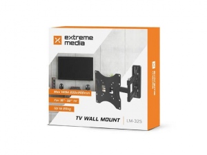 Natec TV wall mount/bracket (15---32--) tilt & wivel,25kg,VESA max 200x200,black