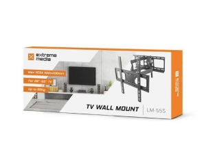 Natec TV wall mount/bracket (26---55--) tilt&swivel, 50kg, VESA max 400x400, bla