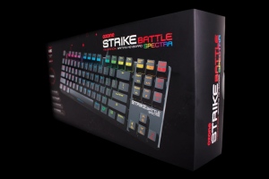 Tastatura Cu Fir Iluminata Ozone Strike Battle Spectra USB Negru