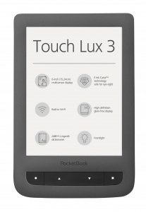 E-Book Reader PocketBook Touch Lux 3 6.0 inch 4GB Gri