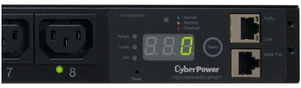 Priza Cu Protectie CyberPower PDU15SWHVIEC8FNET 1U Switched