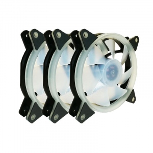 Ventilator Segotep Pro Vibrant 120mm iluminare RGB set 3 ventilatoare