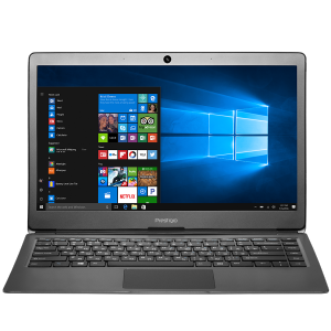 Prestigio SmartBook 133S, 13.3-- (1920*1080) IPS (anti-Glare), Windows 10 Home, up to 2.4GHz DC Intel Celeron N3350, 3GB DDR, 32GB Flash, BT 4.0, WiFi, Micro HDMI, SSD slot (M.2), 0.3MP Cam, EN kbd, 5000mAh, 7.4V bat, Dark grey