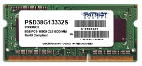 Memorie Laptop Patriot DDR3 8GB 1333 MHz CL9 SODIMM