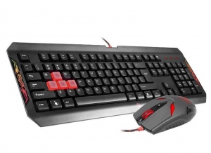 Kit Tastatura + Mouse Cu Fir A4Tech Bloody Q1100 Negru