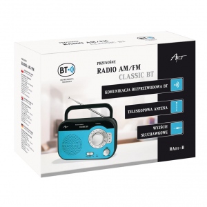 ART RADIO AM/FM CLASSIC BT blue