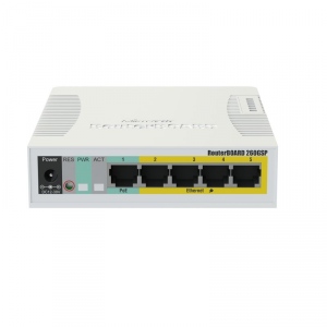 Switch MikroTik RouterBOARD 260GSP 5 Porturi 10/100/1000 Mbps 