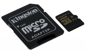 Card De Memorie Kingston 32GB Micro SDHC + Adaptor Clasa 10