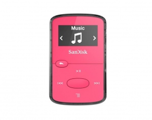 MP3 Player Sandisk CLip Jam 8GB, microSDHC, Radio FM, Roz 