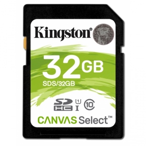 Card De Memorie Kingston 32GB SDHC Clasa 10 Black