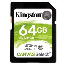 Card De Memorie Kingston 64GB SDHC Clasa 10 Black
