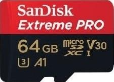 Card De Memorie Sandisk Extreme Pro MicroSDXC 64GB Clasa10 + Adaptor Negru