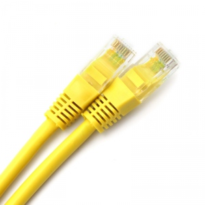 CABLU UTP Patch cord cat. 5E -  1 m, yellow Spacer 