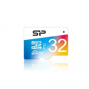 Card De Memorie Silicon Power MicroSDHC 32GB Clasa 1 Elite UHS-1 +Adapter Alb