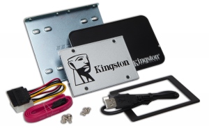 Kingston | SUV400S3B7A/120G | 120GB UV400 SSD SATA3 550R 350W 2.5inch 7mm Desktop/Notebook upgrade kit | 120 GB | SATA 3 | 2.5 inch | 350 MB/s | 550 MB/s