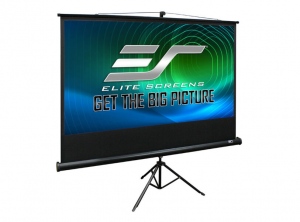 Ecran Proiectie EliteScreens T120UWH cu trepied 266 x 149 cm profesional Negru, Format 16:9