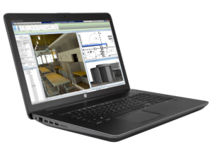 Laptop HP ZBook 17 G3 Intel Core i7-6700HQ 8GB DDR4 256GB SSD QuadroM2000M 4GB Win 7/10 Pro Negru