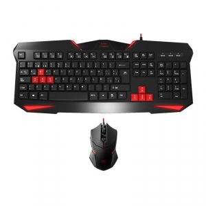 Kit Tastatura + Mouse Tacens MARS GAMING MCP-1, Black-Red