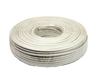 Gembird flat telephone cable stranded wire 100m