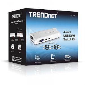 Switch KVM Trendnet TK-407K 4 porturi