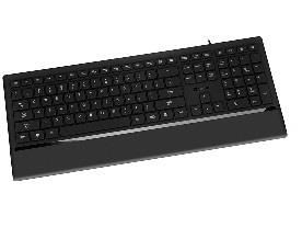 Tastatura Cu Fir Tracer Shimmer USB Negru