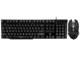 Kit Tastatura + Mouse Cu Fir Tracer Battle Heroes Torpedo Negru