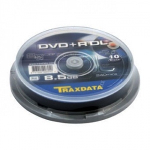 TRAXDATA DVD+R 8.5GB 8X DOUBLELAYER CAKE10