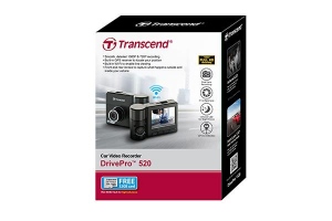 Transcend Recorder Video MaÈ™inÄƒ32G DrivePro 520, 2.4-- LCD, dual-lens, GPS, WiFi