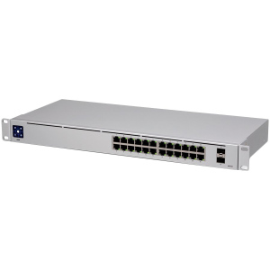 Switch Ubiquiti UniFi 24 Ports Managed Layer 2 10/100/1000 Mbps + 2 x Gigabit SFP Ports 