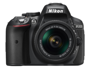Aparat Foto Digital DSLR Nikon D5300 Kit AF-P 18-55mm VR Negru